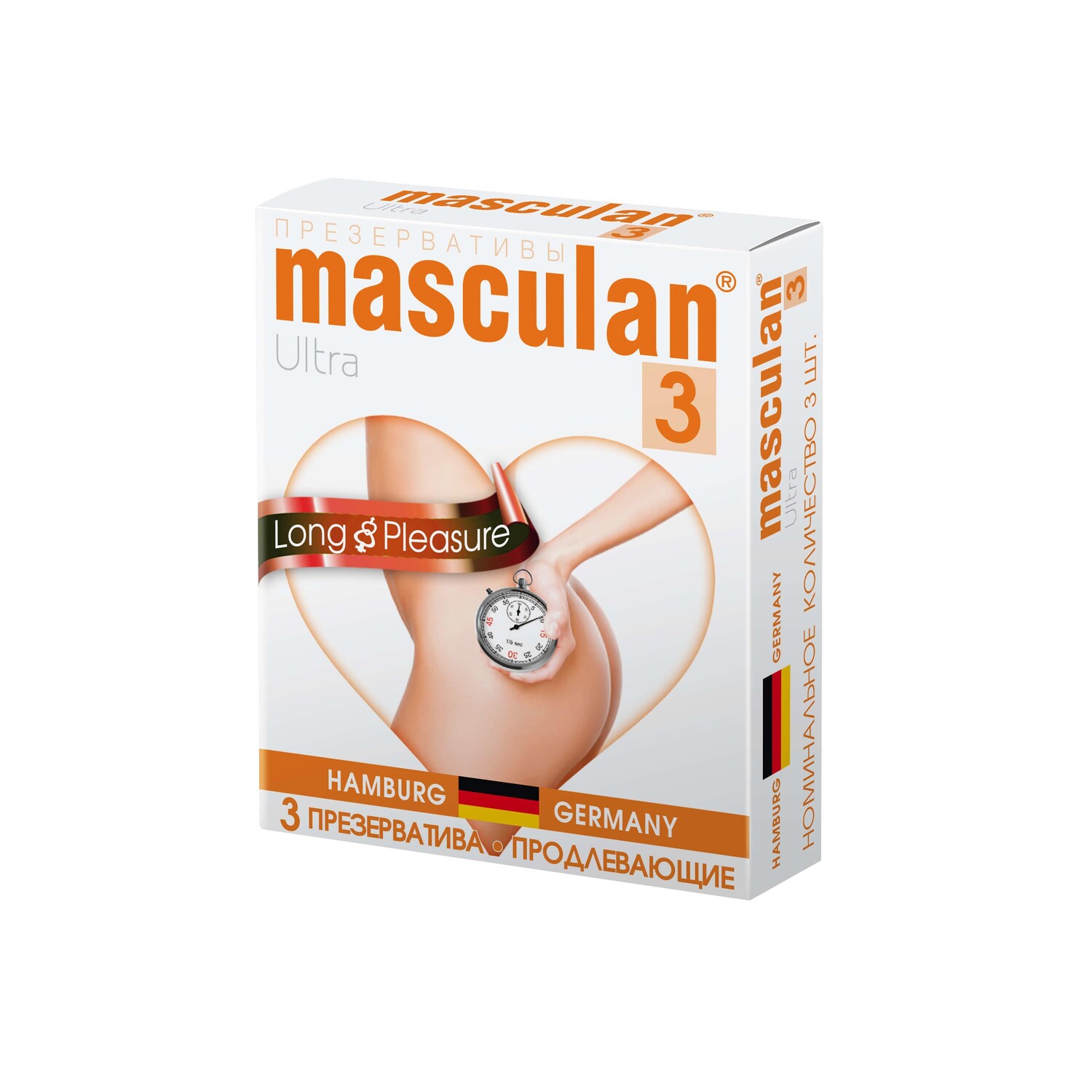 Презервативы Masculan Long Game, продлевающие, 3 шт.  _1