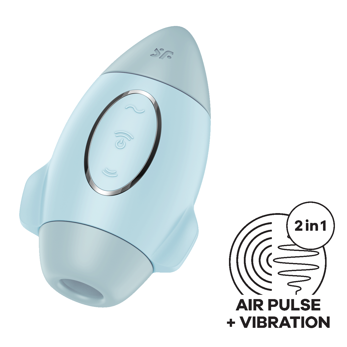 Вакуумный стимулятор клитора Satisfyer Mission Control, голубой_1