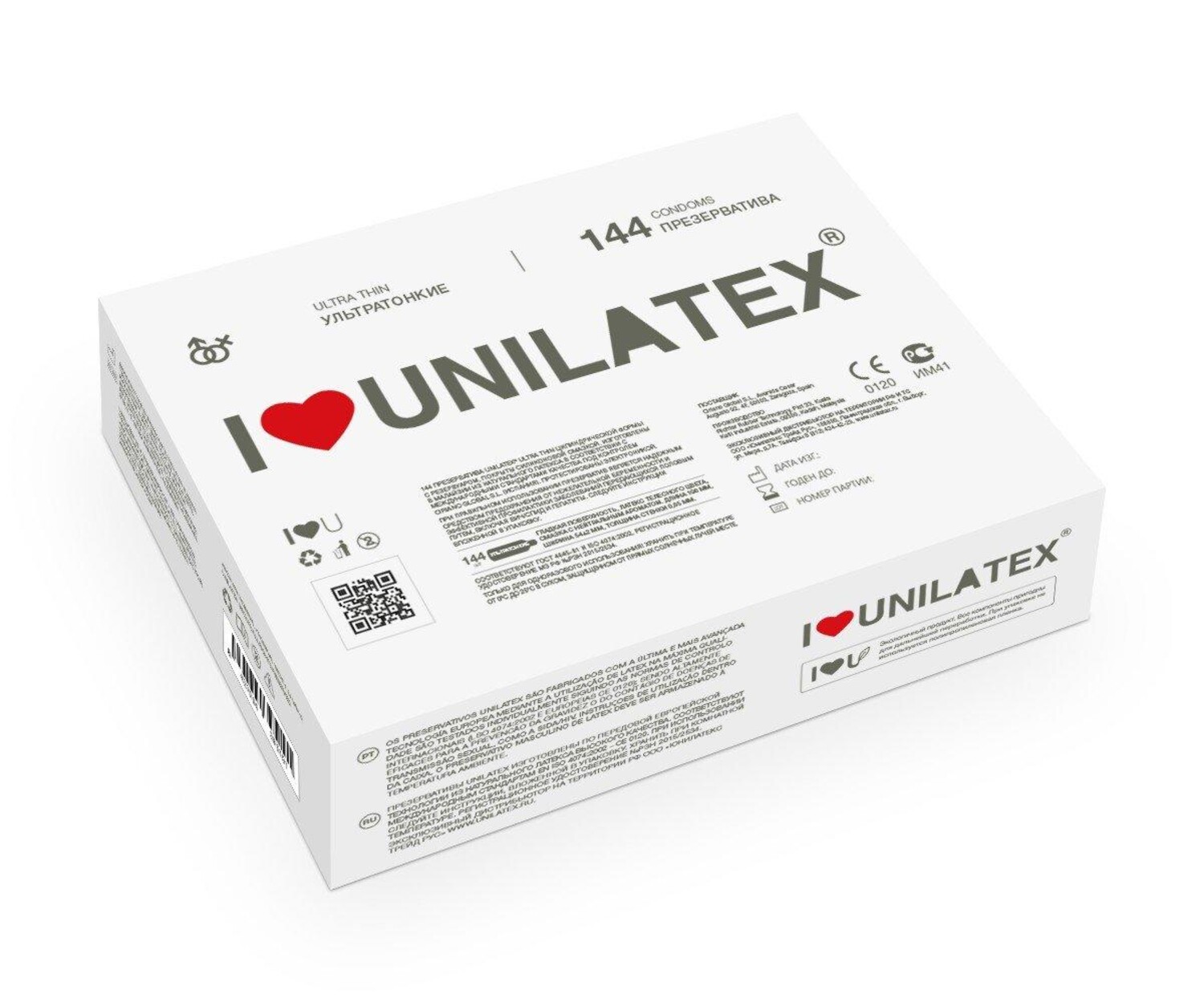Презервативы ультратонкие Unilatex Ultrathin 144 шт_1