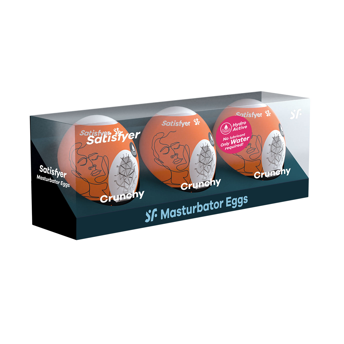 Набор из трех яиц мастурбаторов Satisfyer Masturbator Egg 3er Set Crunchy_1