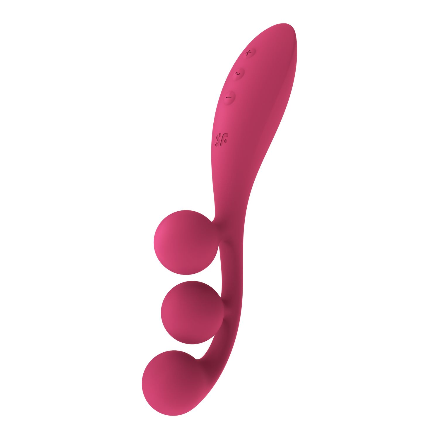 Тройной вибромассажёр Satisfyer Tri Ball 1, красный_2
