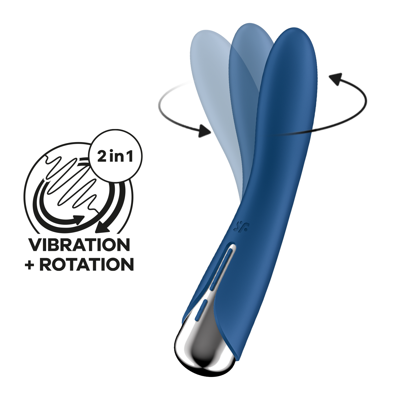 Вращающийся вибратор Satisfyer Spinning Vibe 1, голубой_1