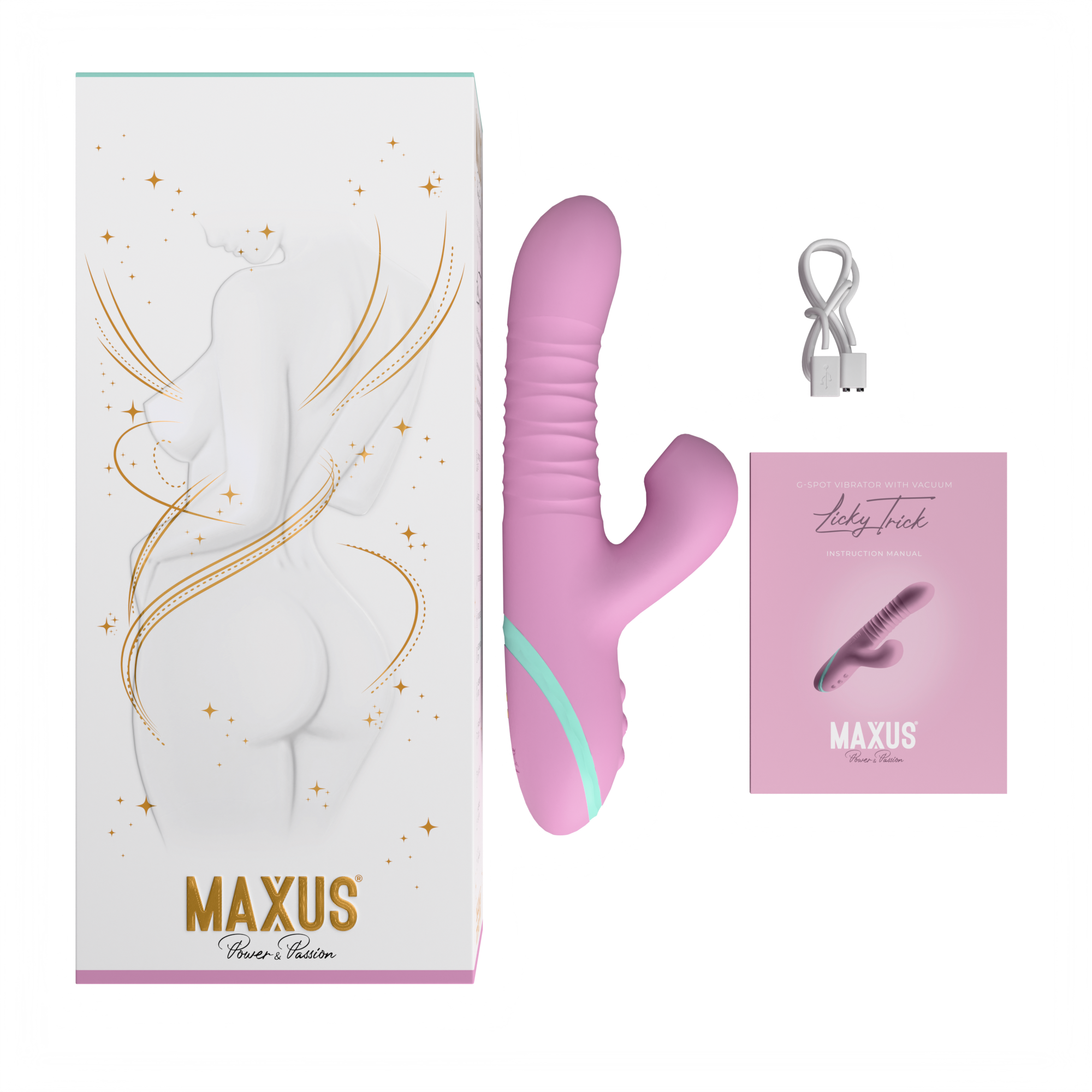 Вибратор для зоны G с вакуумной функцией Maxus Licky Trick (Лики Трик)_2