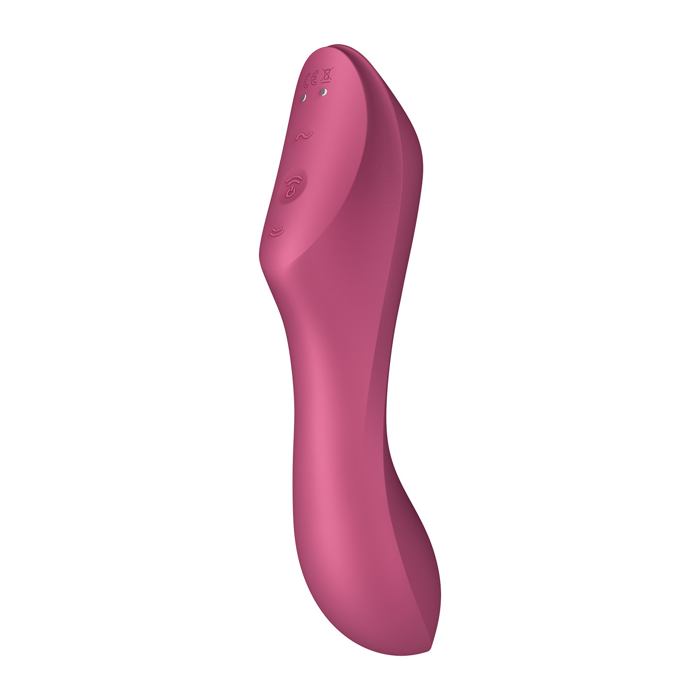 Вакуумно-клиторальный вибромассажер Satisfyer Curvy Trinity 3, красный_5