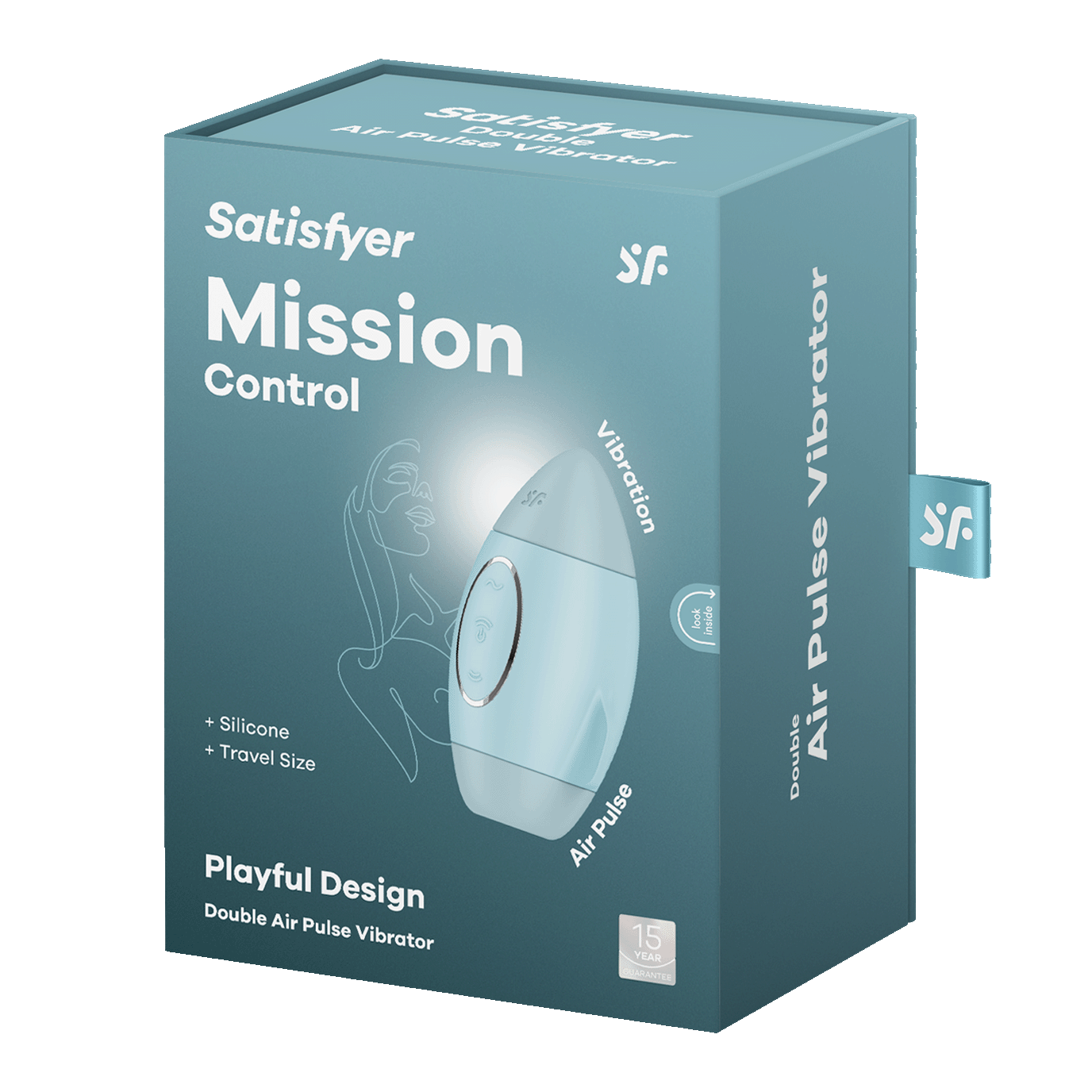 Вакуумный стимулятор клитора Satisfyer Mission Control, голубой_2