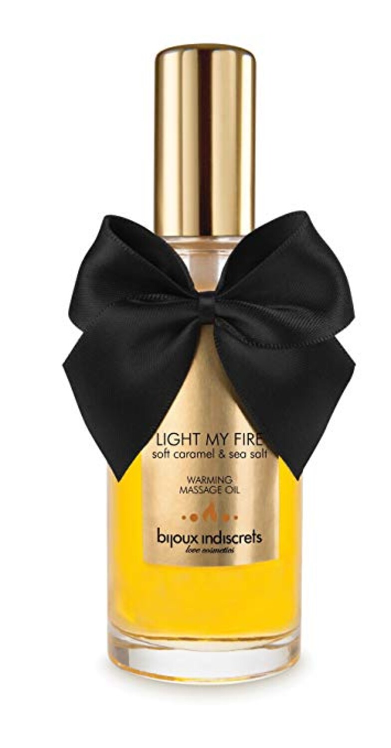Разогревающее массажное масло Bijoux Indiscrets Light My Fire, соленая карамель, 100 мл_3 Разогревающее массажное масло Bijoux Indiscrets Light My Fire, соленая карамель, 100 мл_3