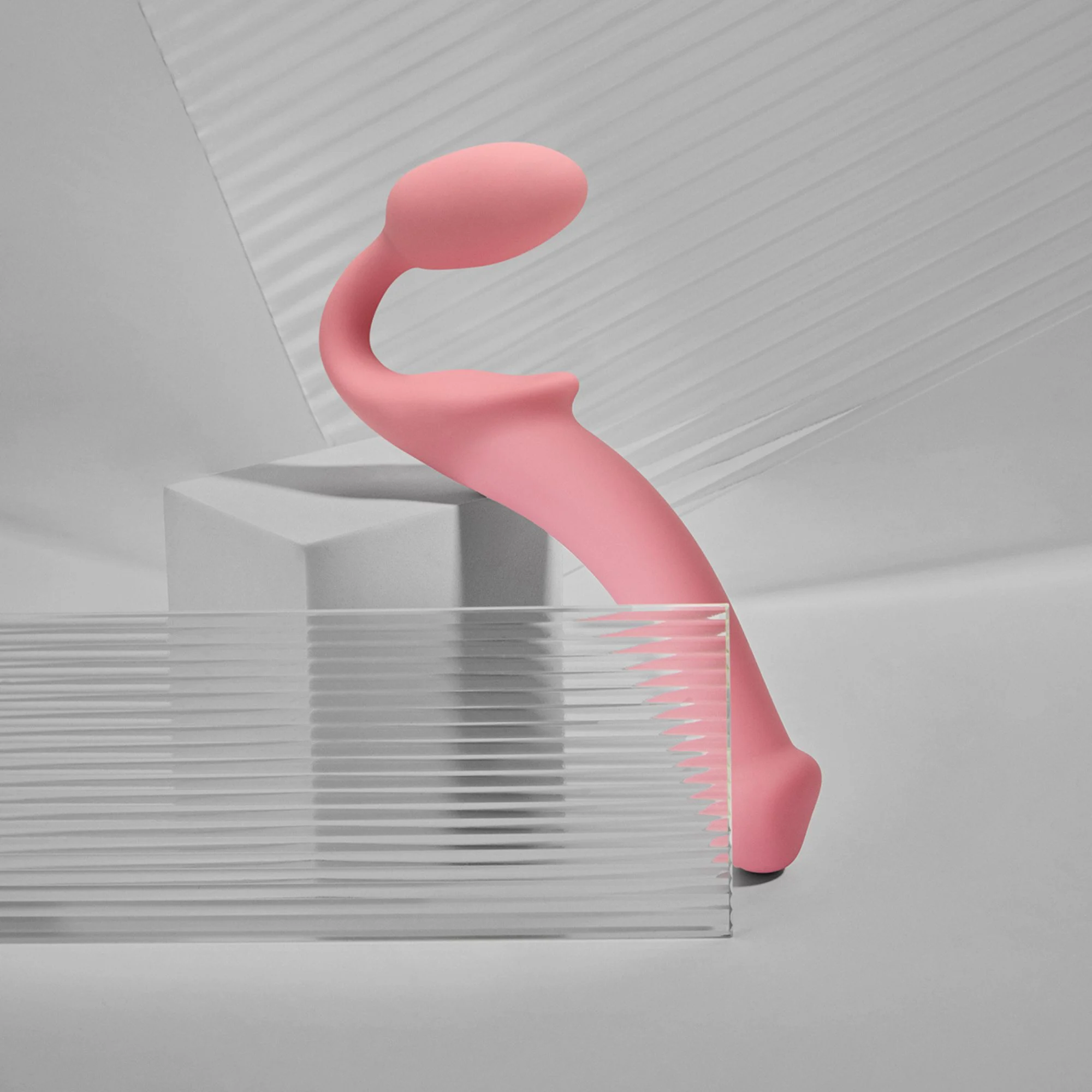 Гибкий страпон Strap-on-me Semi-Realiste BENDABLE ROSE, S_14