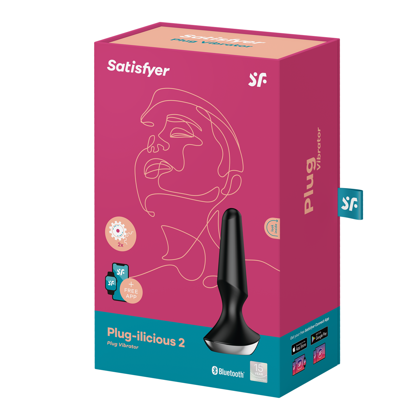 Анальная пробка Satisfyer Plug-ilicious 2 черная_5