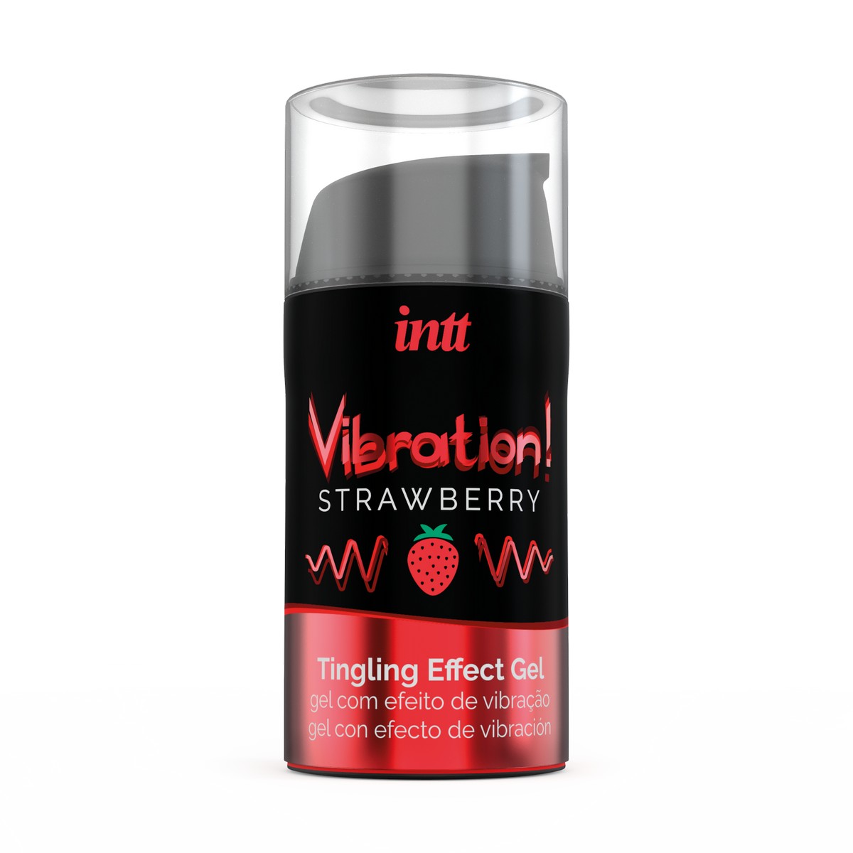 Жидкий интимный гель с эффектом вибрации Intt Strawberry, 15мл_2