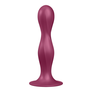 satisfyer-double-ball-r-dildo-red-side-view