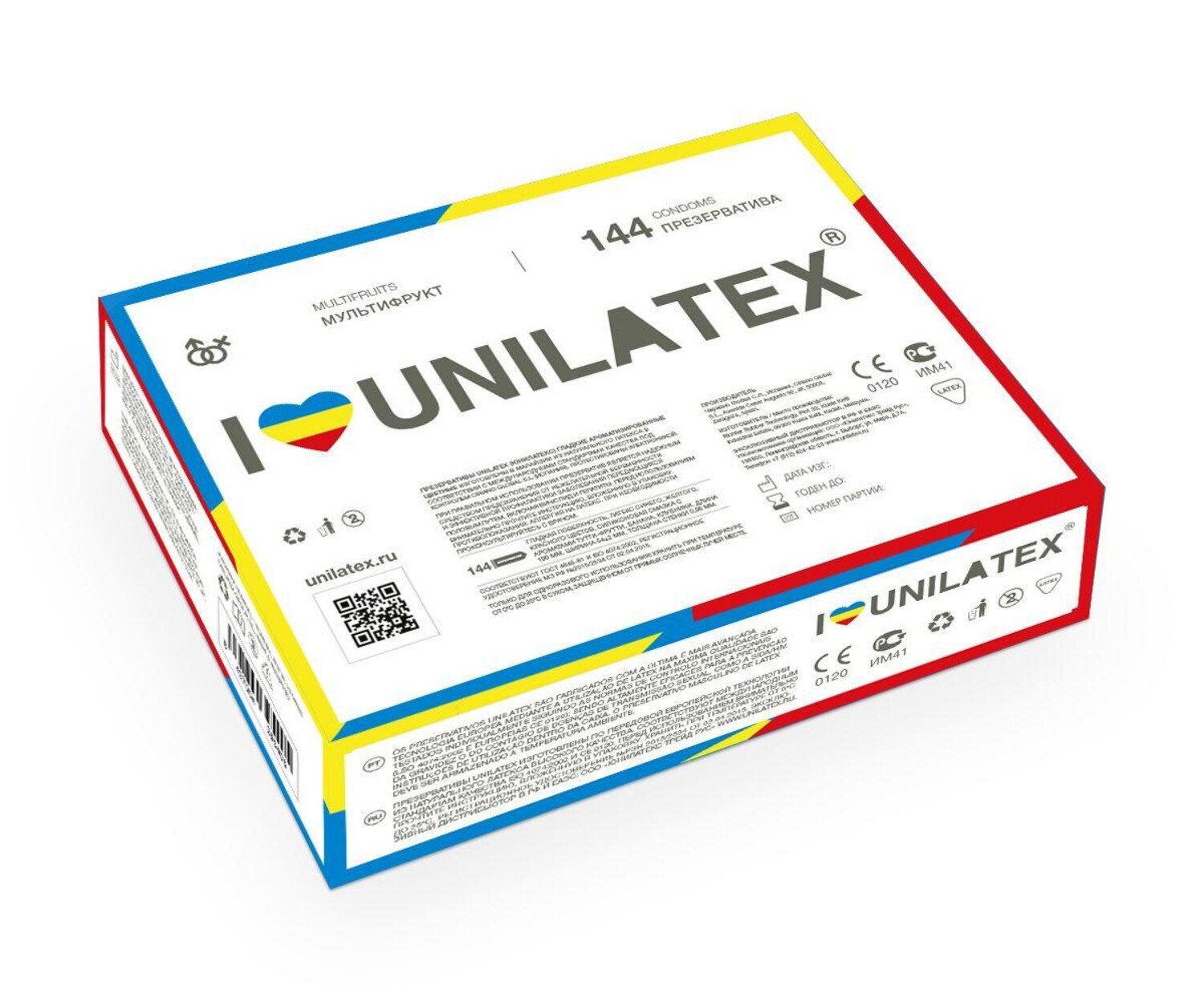 Презервативы фруктовые Unilatex Multifruits 144 шт_1