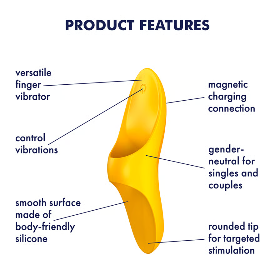 Satisfyer-teaser-yellow-finger-vibrator-features