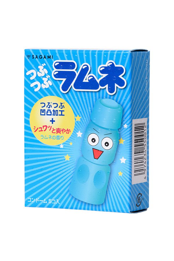 Презервативы Sagami Lemonade с ароматом лимонада и точечной текстурой 5 шт._5