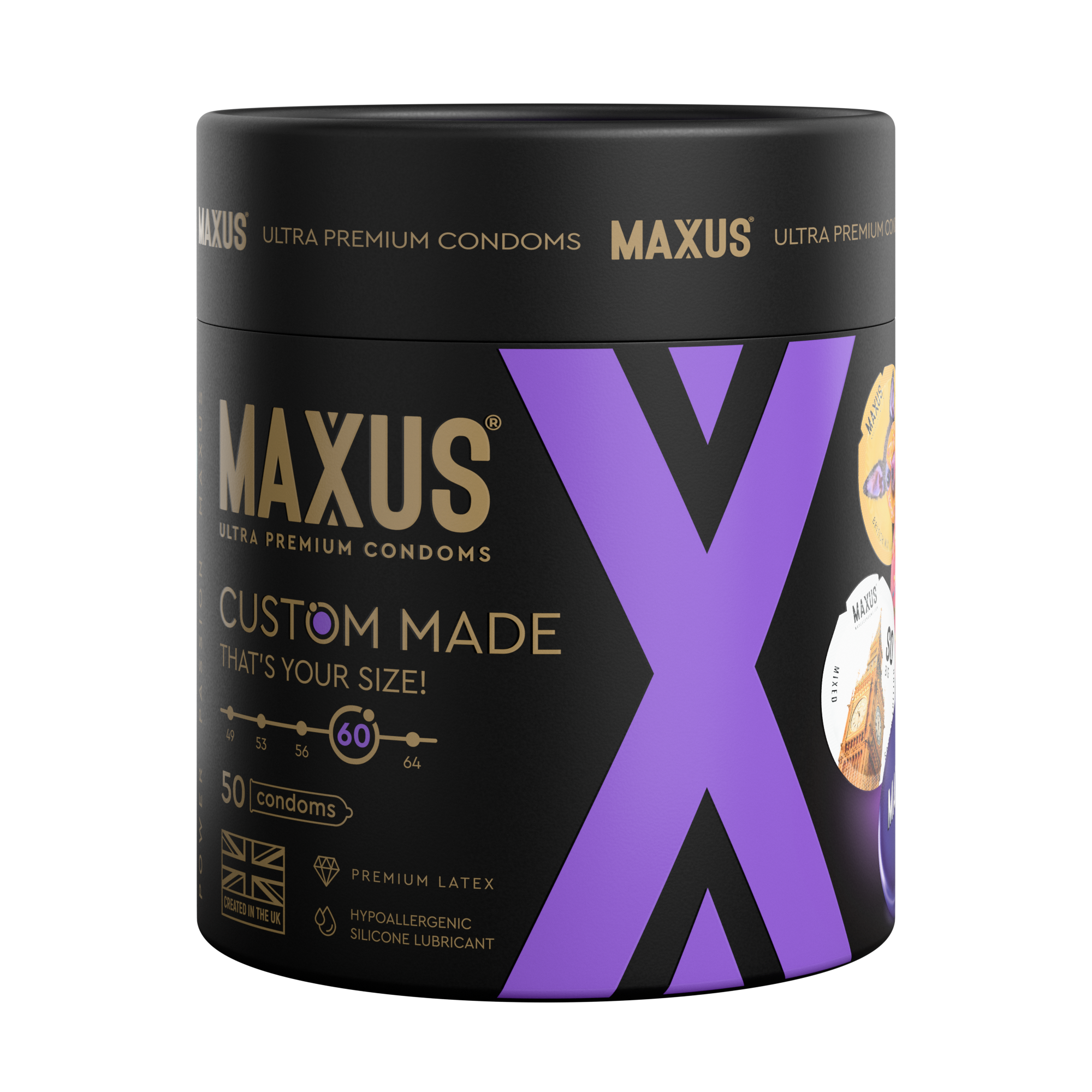 Презервативы MAXUS Custom Made 60 №50 в железном кейсе, увеличенные X-Edition, 50 шт_5