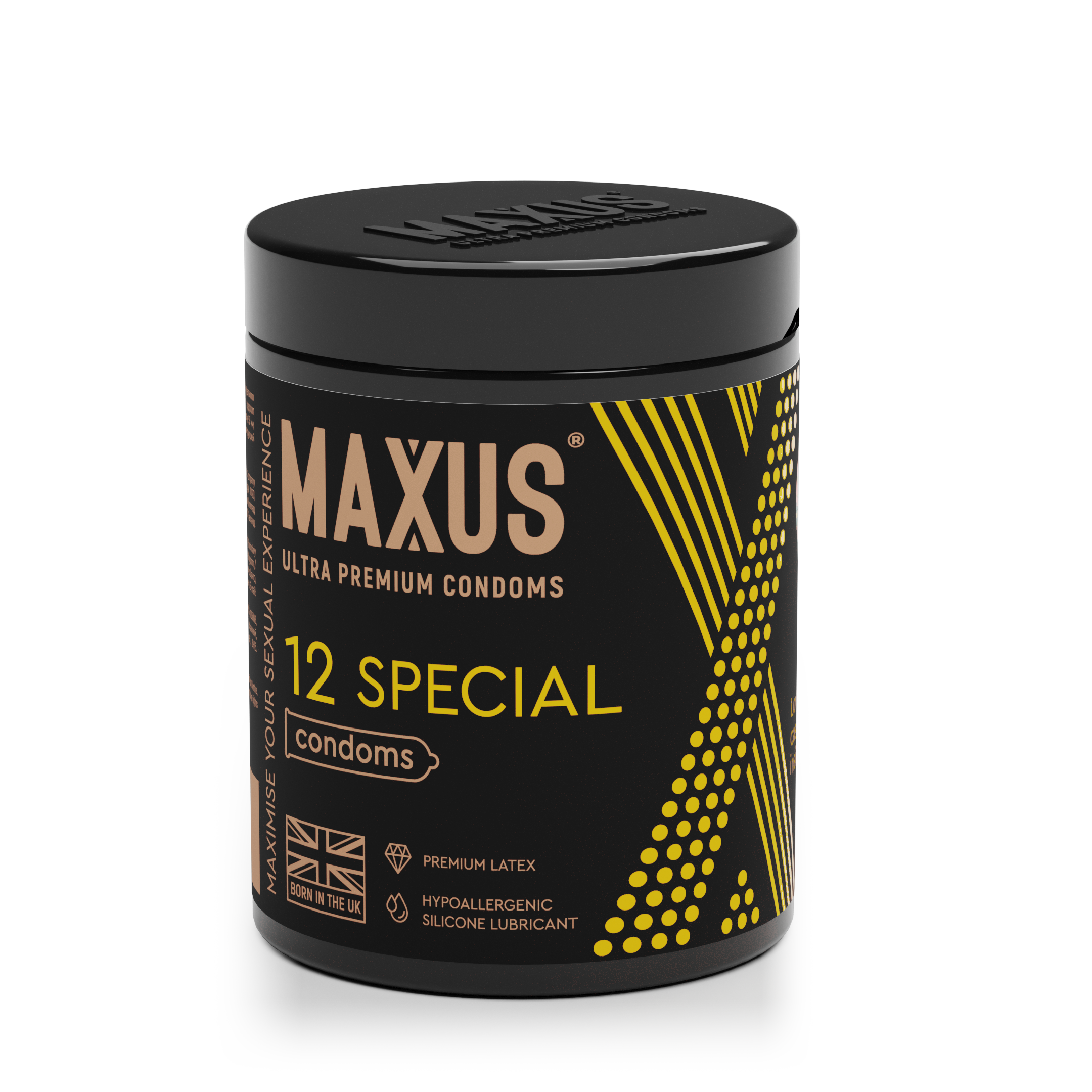 Презервативы MAXUS Special №12 с железным кейсом, точечно-ребристые X-Edition, 12 шт_3