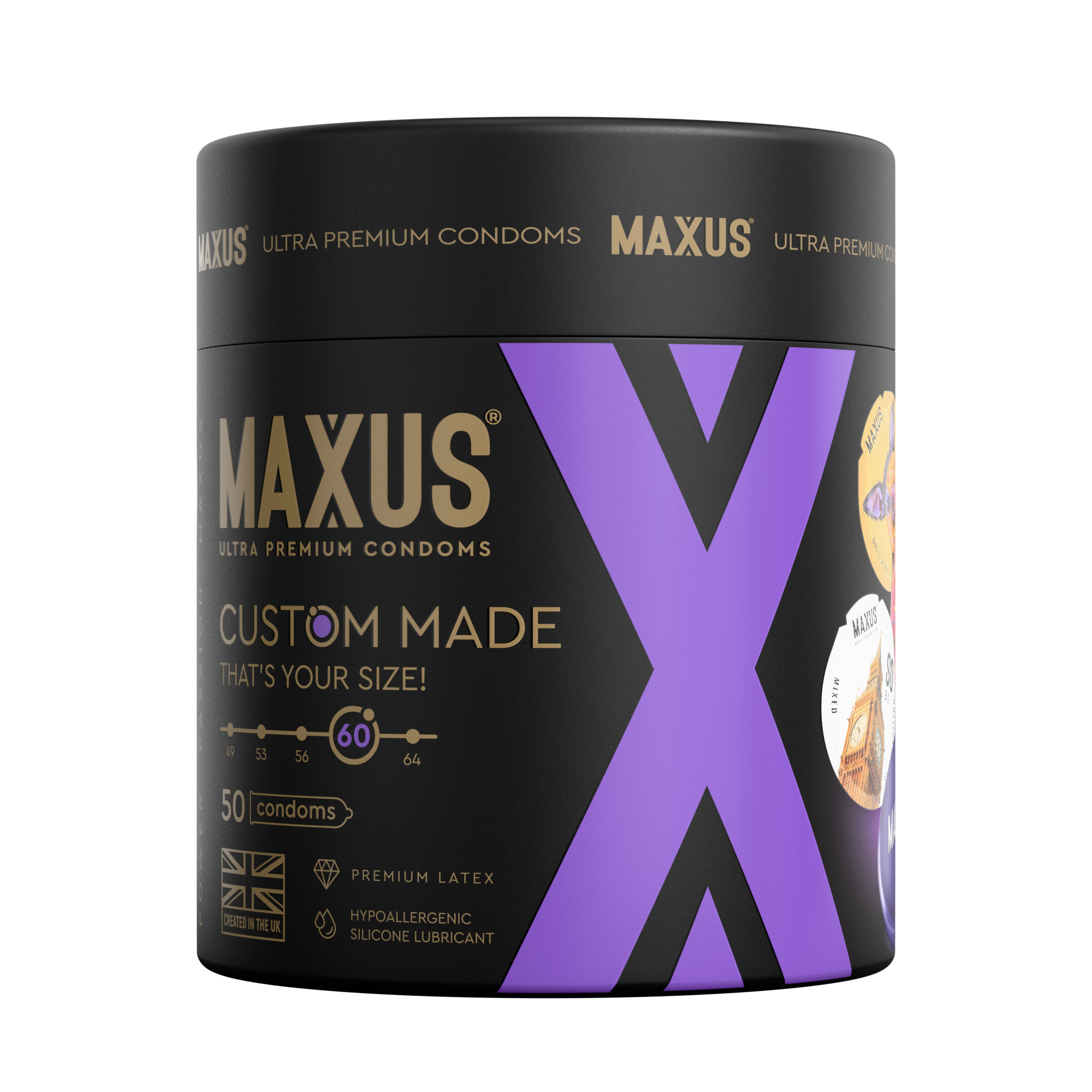 Презервативы MAXUS Custom Made 60 №50 в железном кейсе, увеличенные X-Edition, 50 шт_4