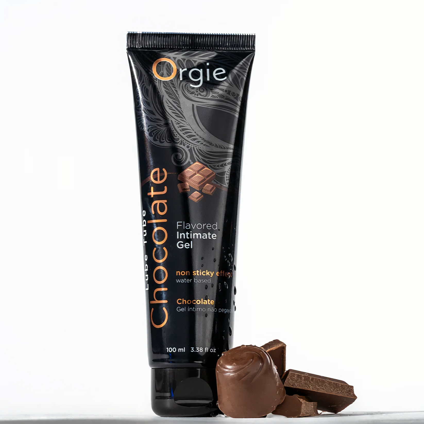 Съедобный интимный гель Orgie Lube Tube Chocolate, 100 мл_4