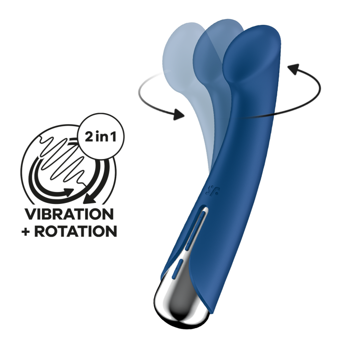 Вибратор для точки G Satisfyer Spinning G-Spot 1, голубой_1