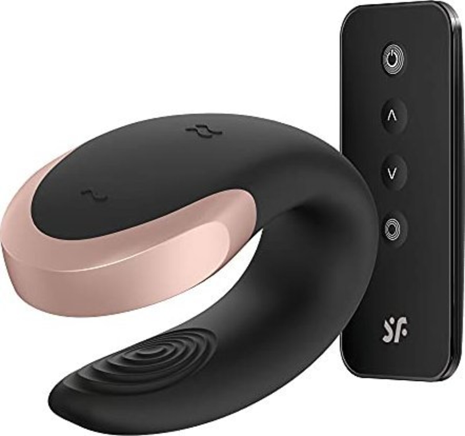 Парный вибратор Satisfyer Double Love с возможностью управления через пульт и приложение, черный_1