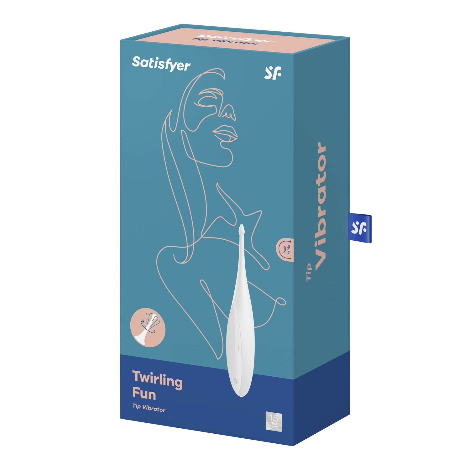 Перезаряжаемый точечный вибромассажер Satisfyer Twirling Fun, белый_1