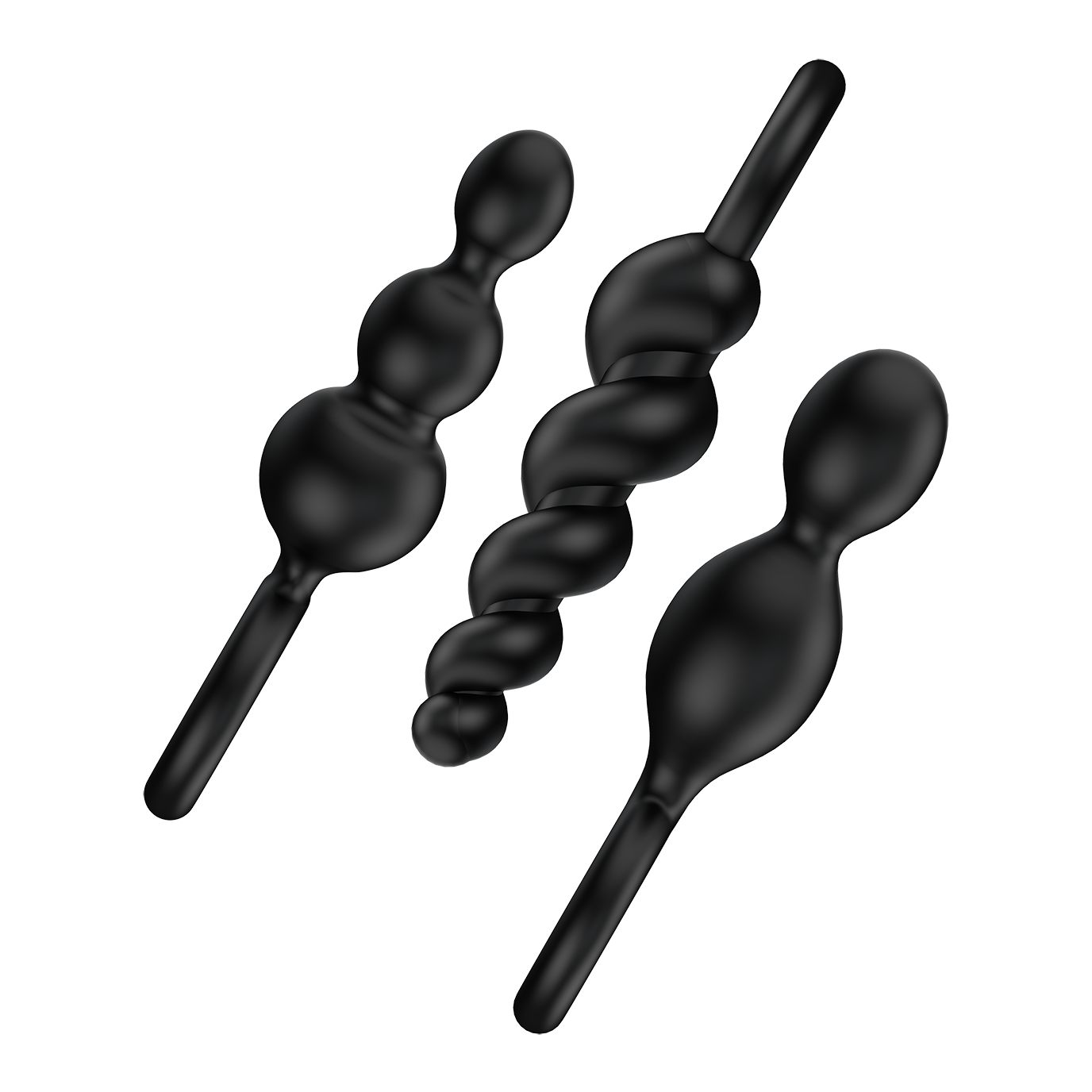 Набор анальных стимуляторов Satisfyer Plugs, черный_2