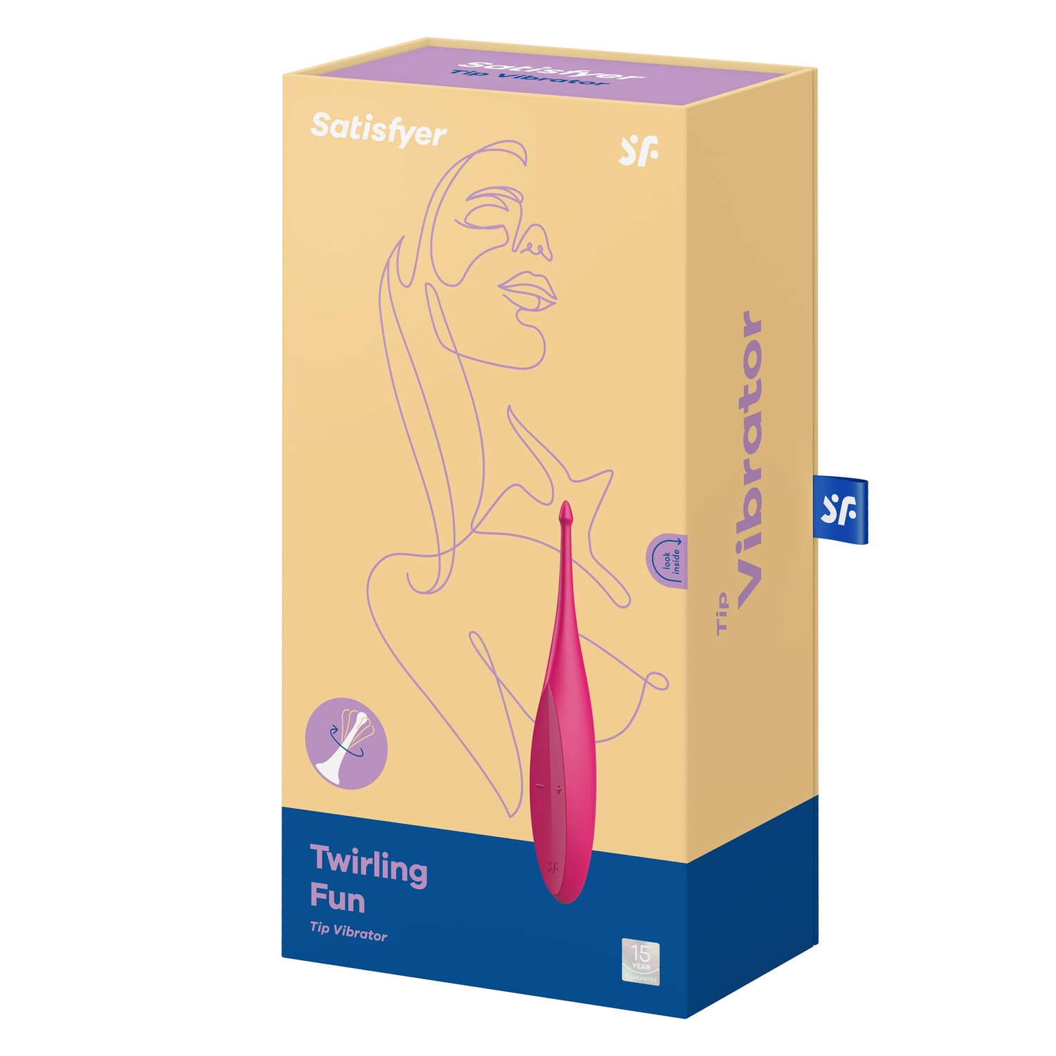 Перезаряжаемый точечный вибромассажер Satisfyer Twirling Fun, пурпурный_1
