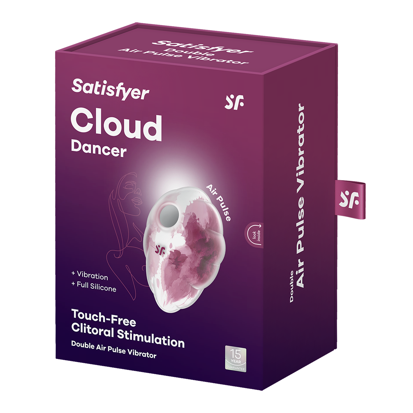 Вакуумный стимулятор клитора Satisfyer Cloud Dancer, красный_2