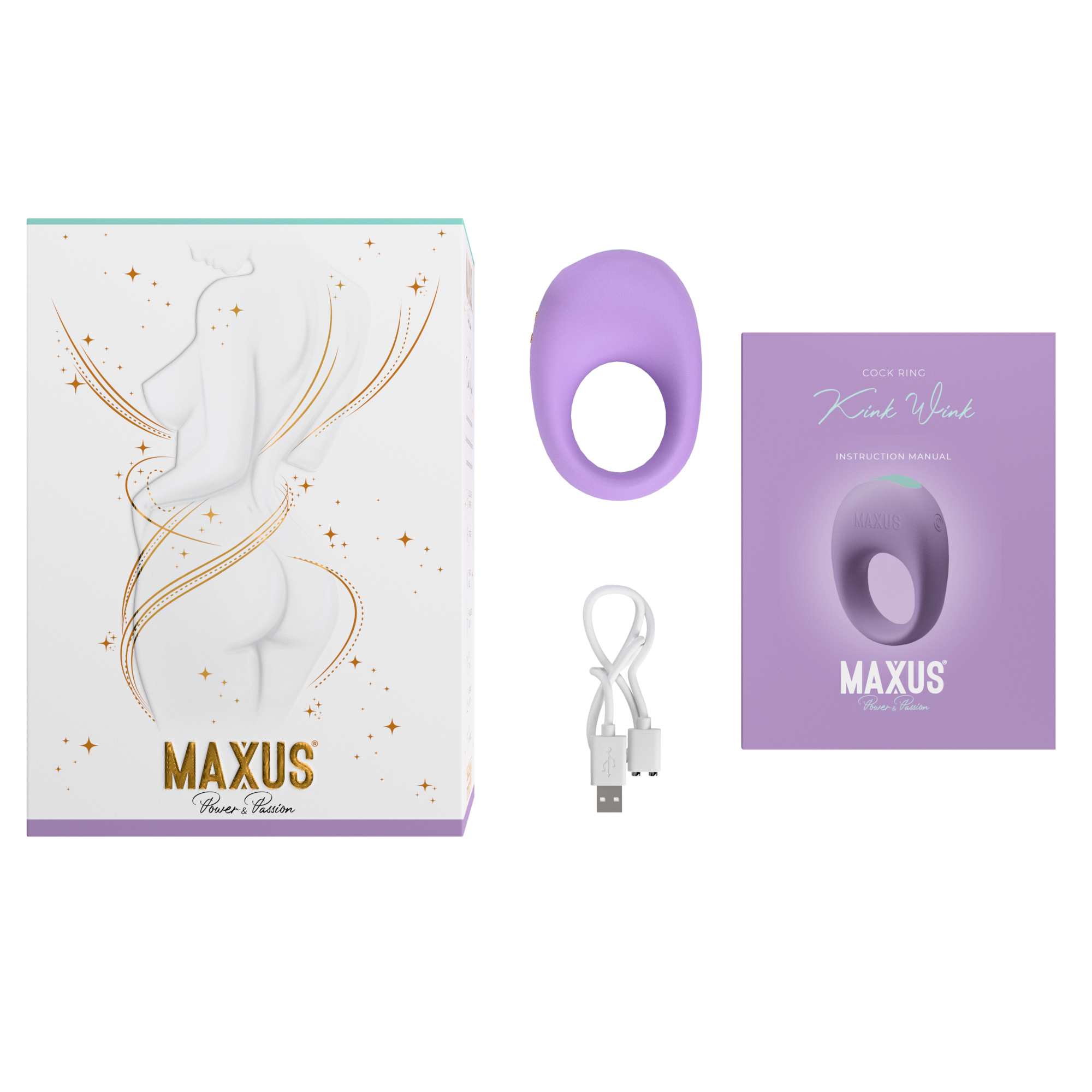 Эрекционное кольцо Maxus Kink Wink (Кинк Уинк) с вибрацией_2
