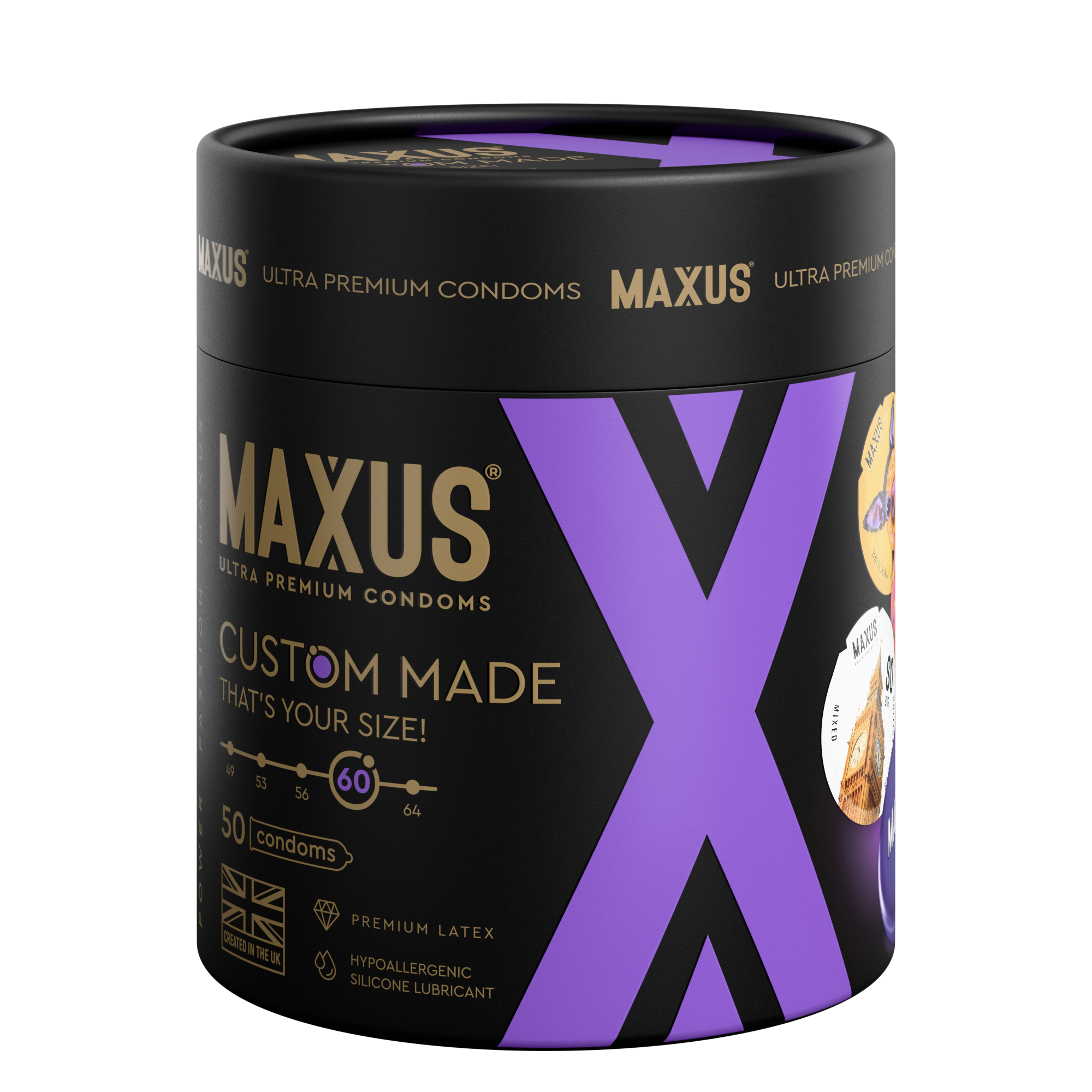 Презервативы MAXUS Custom Made 60 №50 в железном кейсе, увеличенные X-Edition, 50 шт_3