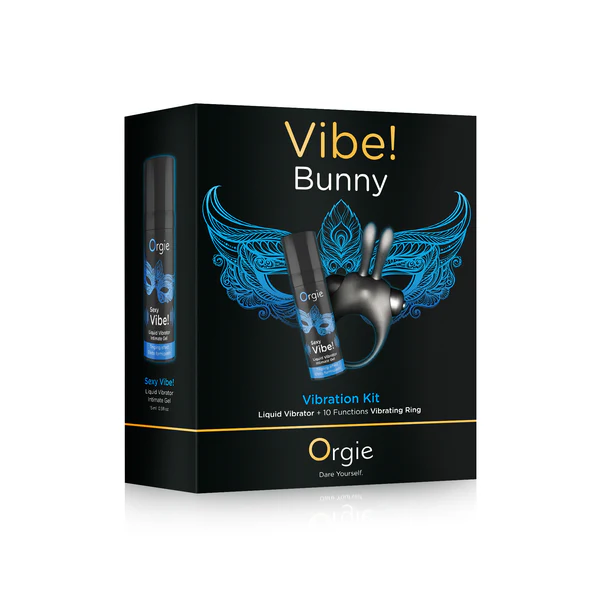 Набор Orgie Vibe! Bunny с вибрирующим гелем Sexy Vibe и виброкольцом_1