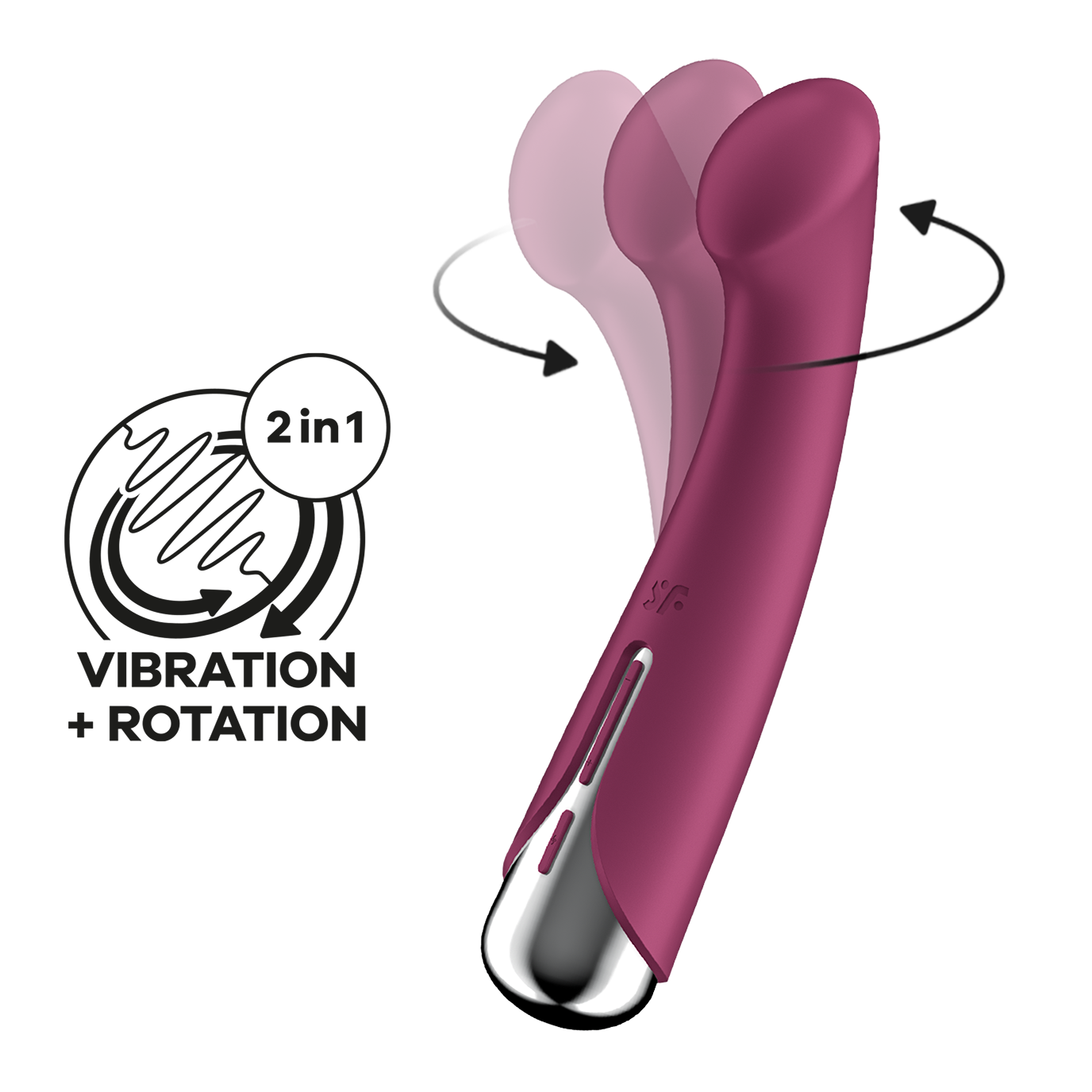 Вибратор для точки G Satisfyer Spinning G-Spot 1, красный_1
