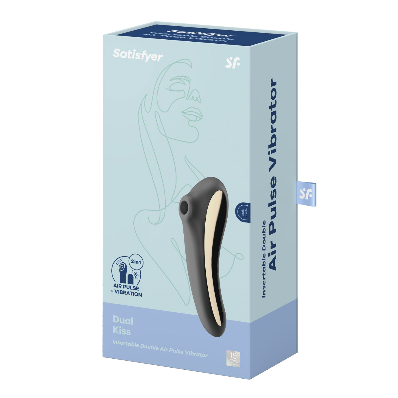 Вакуумно-волновой вибромассажер Satisfyer Dual Kiss, черный_5