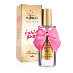Разогревающее массажное масло Bijoux Indiscrets Light My Fire, Srawberry Bubble Gum, 100 мл_3 Разогревающее массажное масло Bijoux Indiscrets Light My Fire, Srawberry Bubble Gum, 100 мл_3