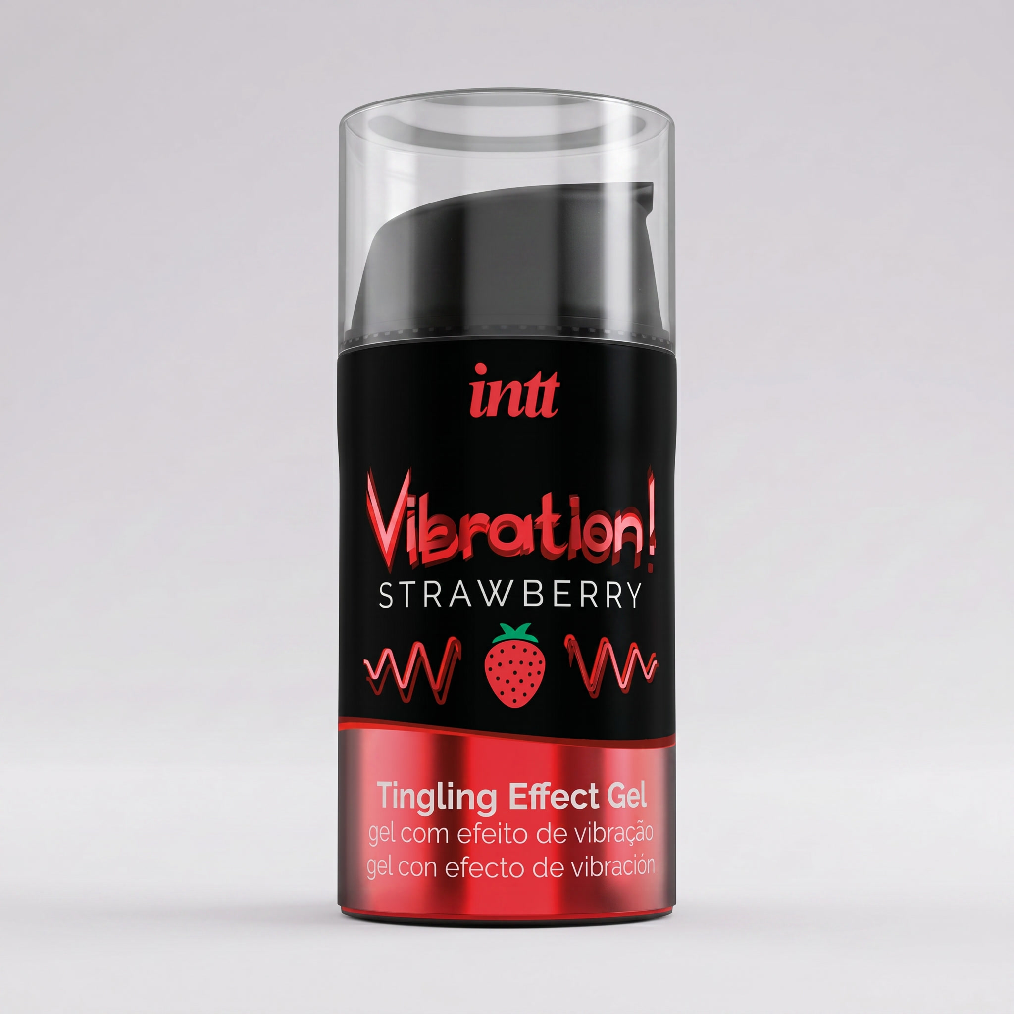 Жидкий интимный гель с эффектом вибрации Intt Strawberry, 15мл_2