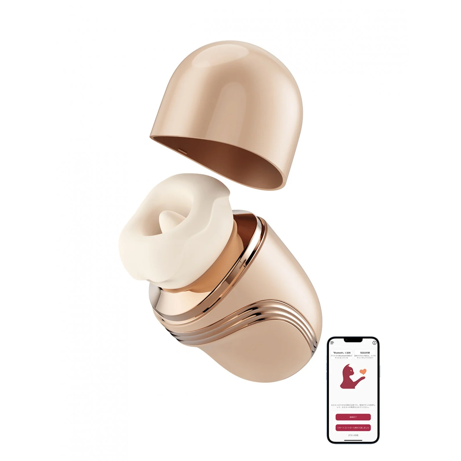 Стимулятор BeYourLover Lippy (Губы) вакуумно-волновой с функцией лизания и нагревом