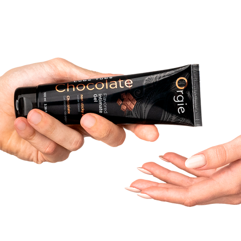 Съедобный интимный гель Orgie Lube Tube Chocolate, 100 мл_2