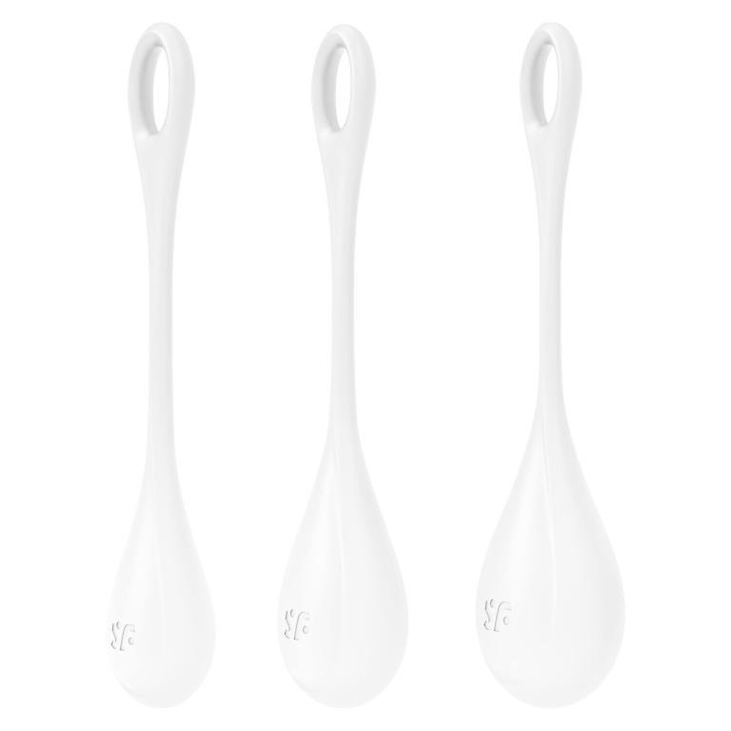 Набор одинарных вагинальных шариков Satisfyer Yoni Power 1, белый_2