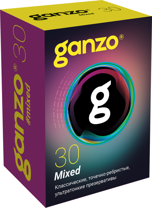 Презервативы Ganzo Mixed, микс-набор, латекс, 18 см, 30 шт_5