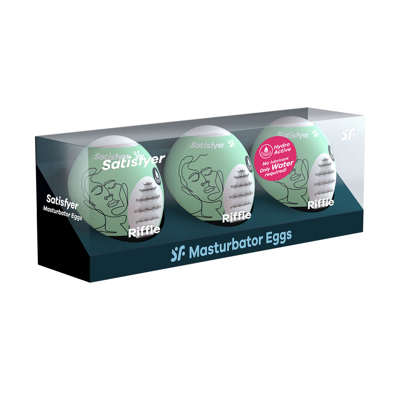 Набор из трех яиц мастурбаторов Satisfyer Masturbator Egg 3er Set Riffle_2