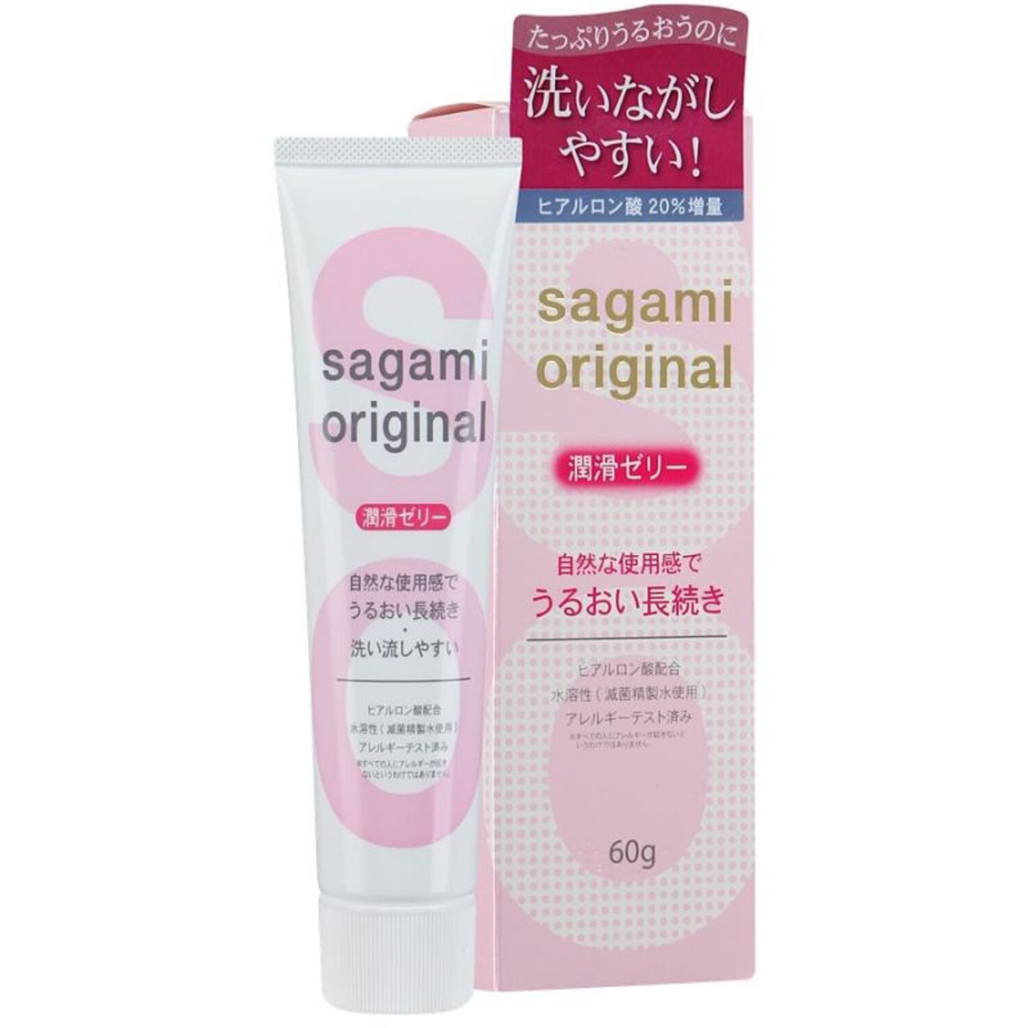 Гель-смазка Sagami Original на водной основе с гиалуроновой кислотой 60 мл._3