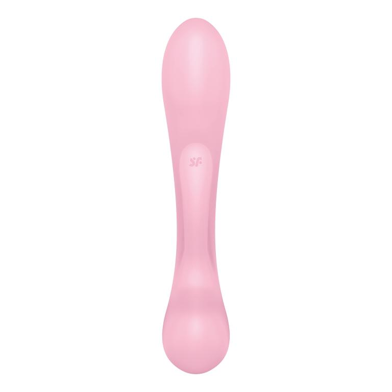 Гибкий вибратор-кролик 2 в 1 Satisfyer Triple Oh, розовый_2
