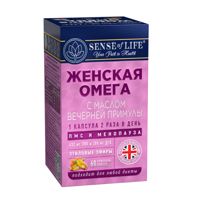 БАД Женская Омега Sense of Life с маслом вечерней примулы, 60 шт_4