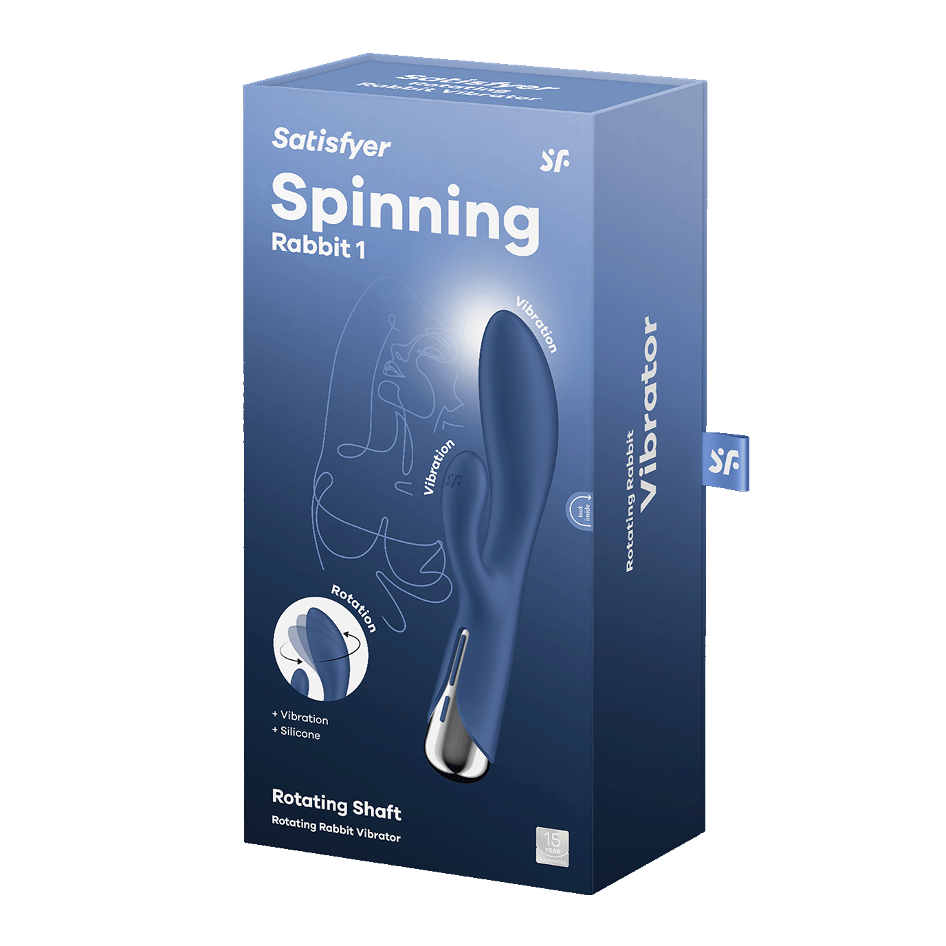 Вибратор кролик Satisfyer Spinning Rabbit 1, голубой_2