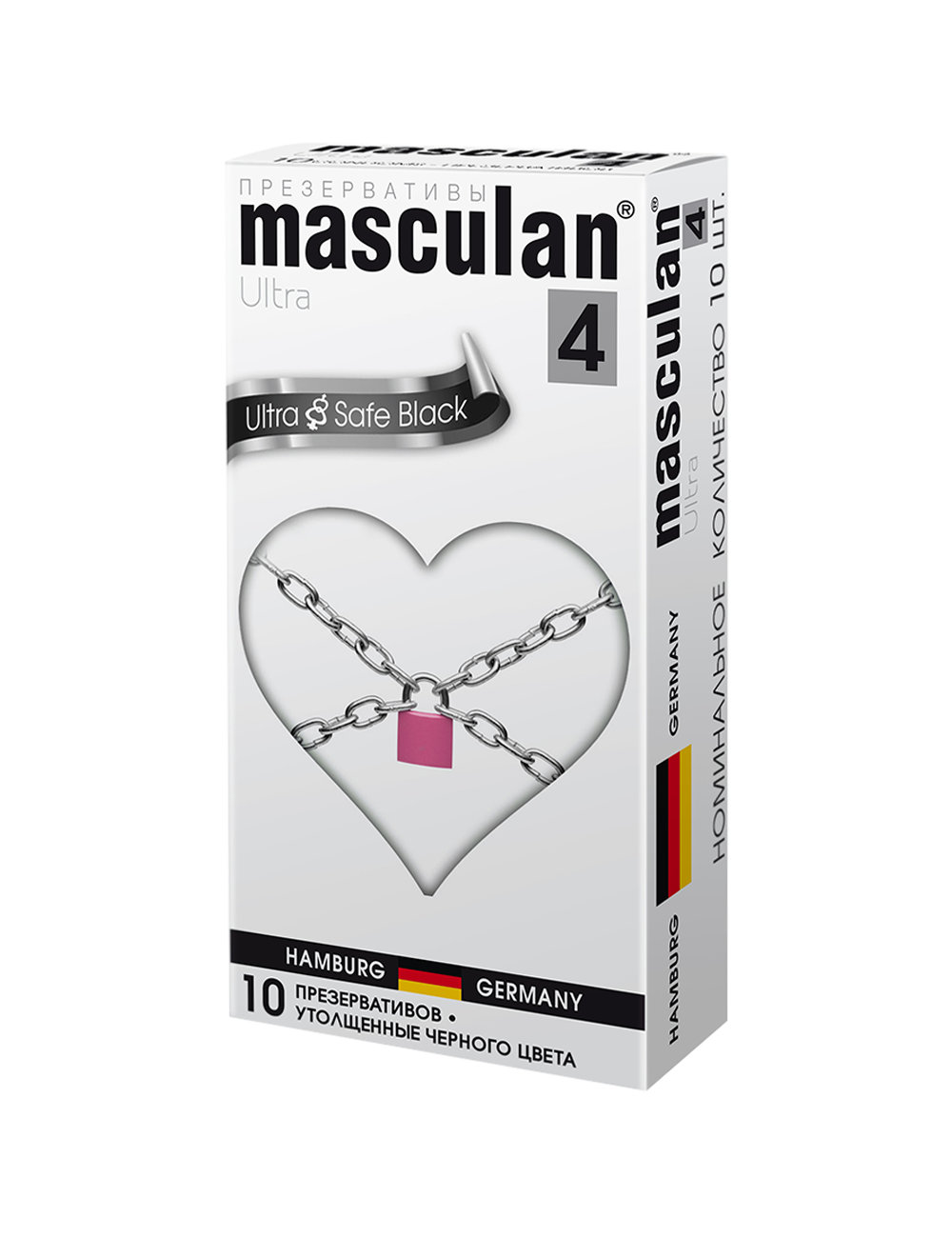 Презервативы Masculan Ultra Safe Black ультрапрочные, 10 шт.  _1