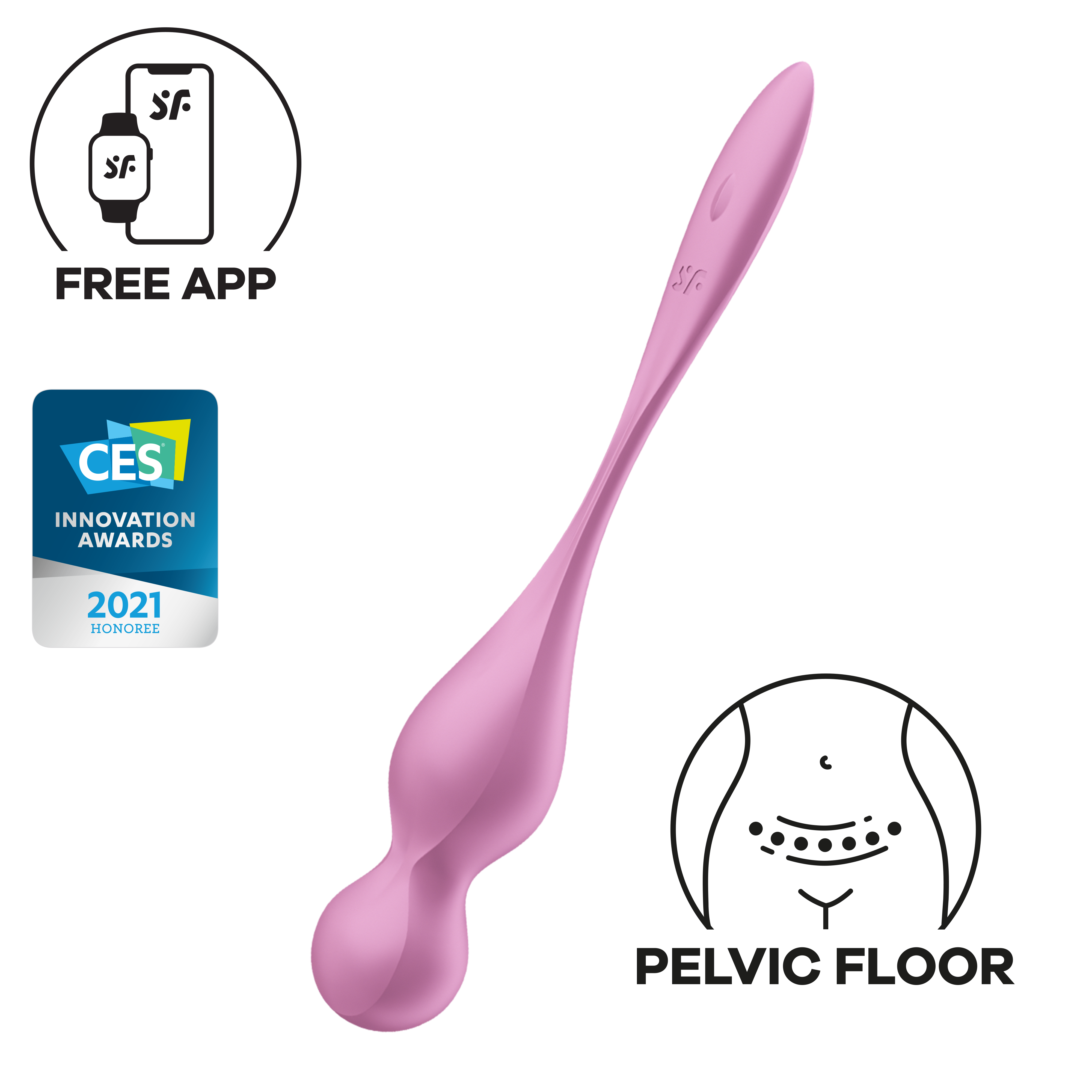 Вагинальные шарики Satisfyer Love Birds 1, розовый_1