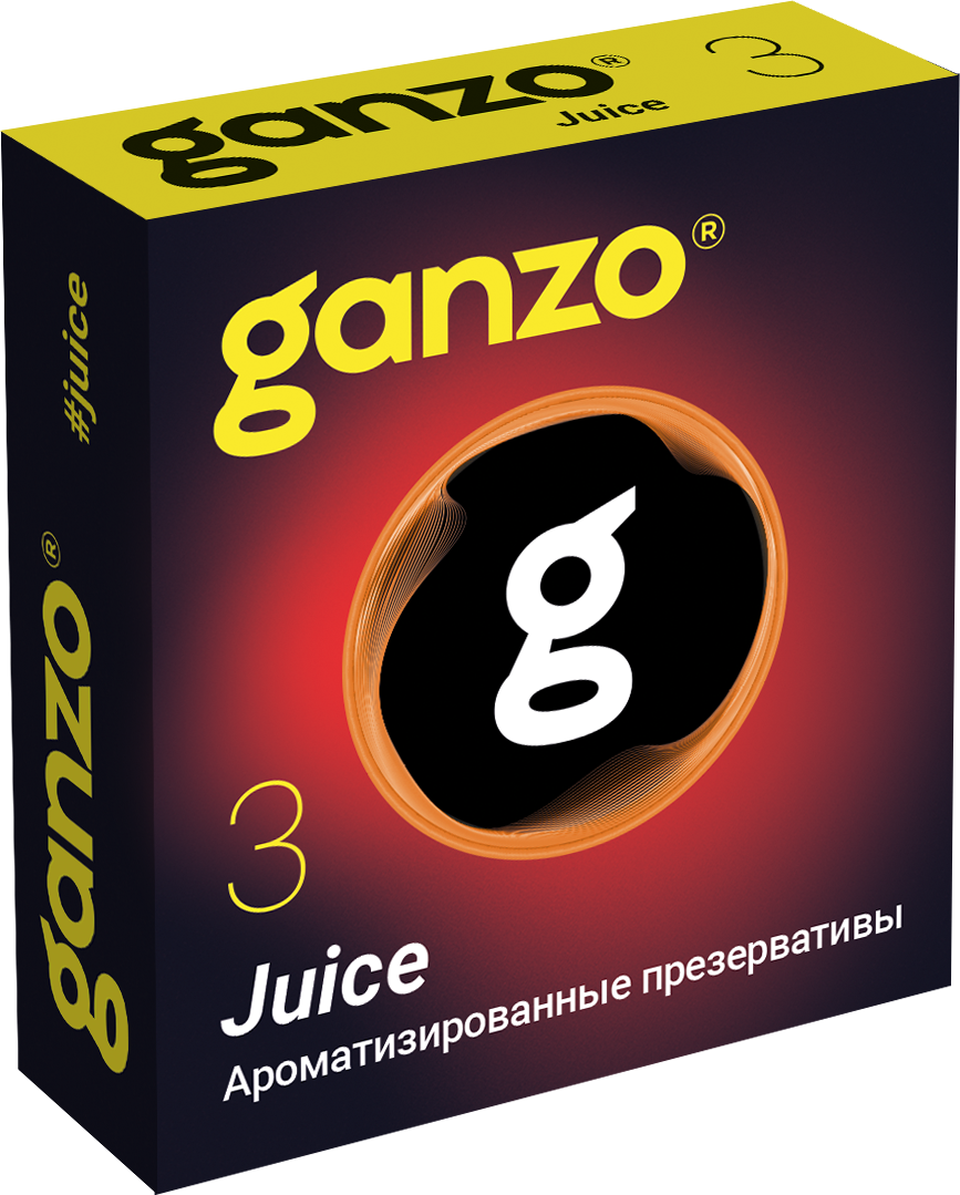 Презервативы Ganzo Juice, ароматизированные, латекс, 18 см, 3 шт_3