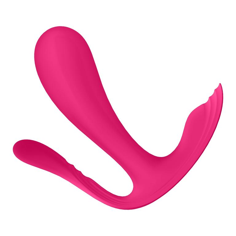 Бесшумный вибромассажер Satisfyer Top Secret+  для ношения и стимуляции точки G, розовый_3