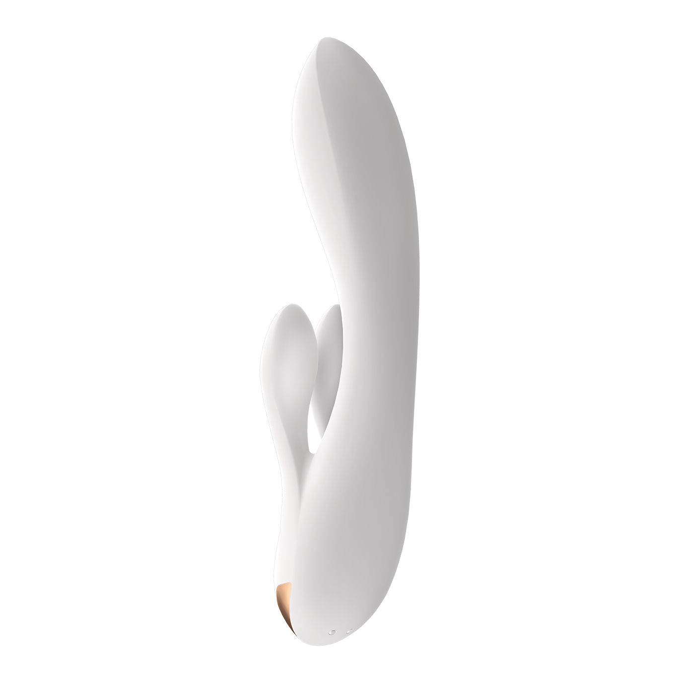 Вибратор-кролик Satisfyer Double Flex с двумя клиторальными отростками, белый_3