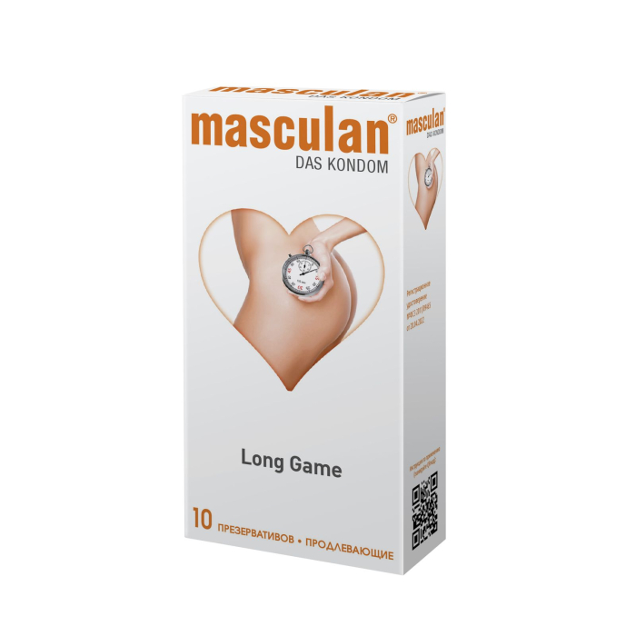 Презервативы Masculan Long Game, продлевающие, 10 шт.  _1
