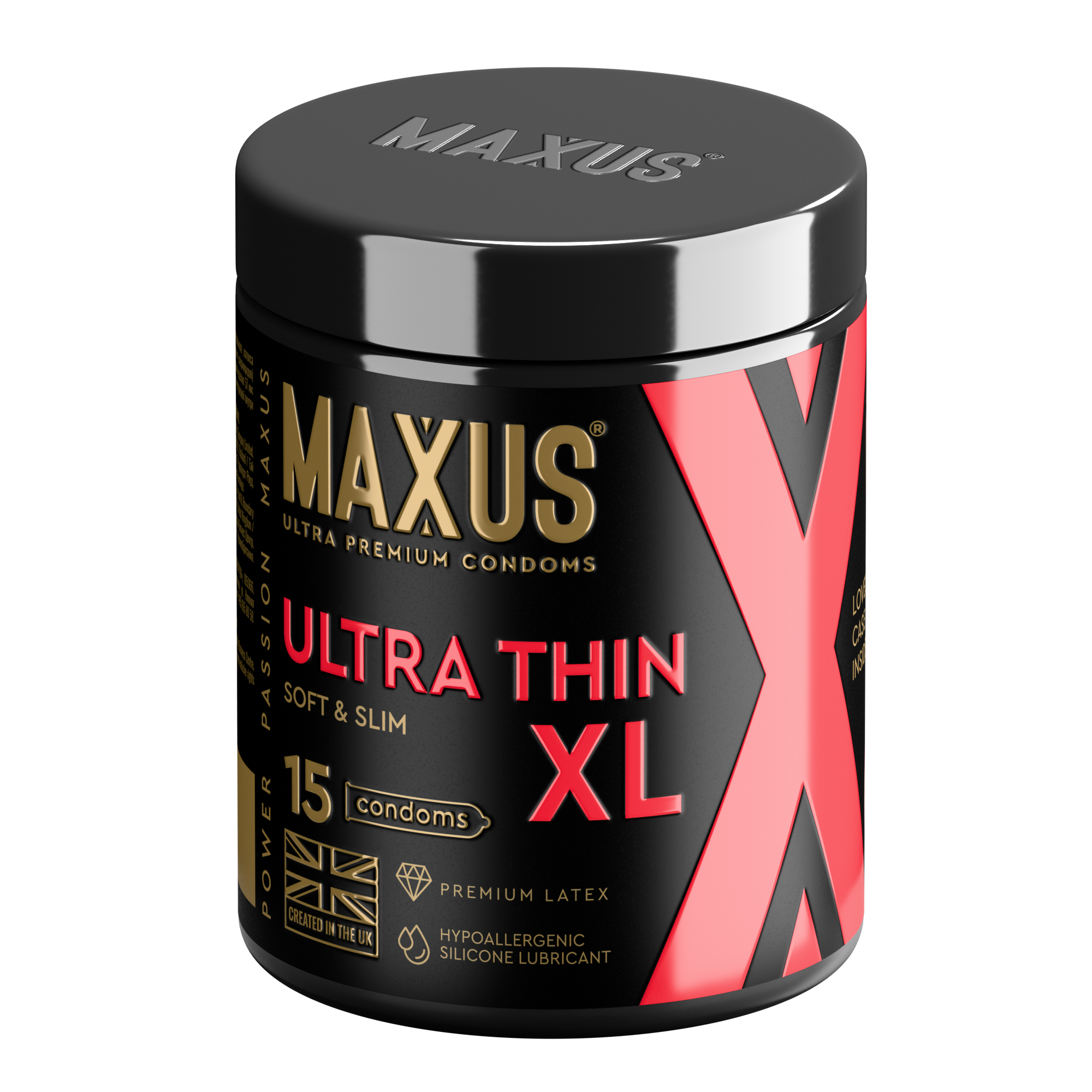 Презервативы MAXUS Ultra Thin XL №15 с железным кейсом, ультратонкие увеличенные X-Edition, 15 шт_4